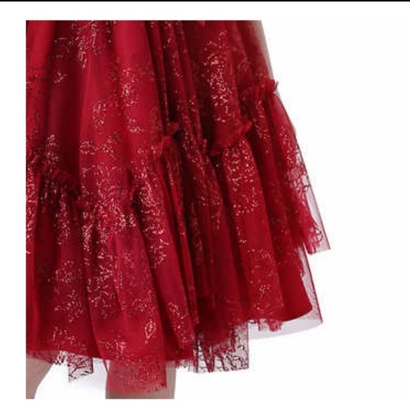 ❌SOLD❌ NWT Jona Michelle Red Glitter Party Dress - Picture 3 of 8